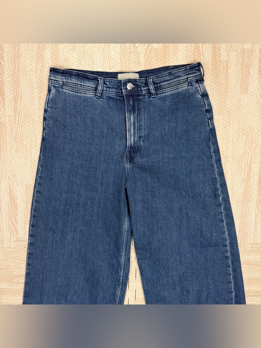 Everlane Women’s The Mariner Wide Leg Baggy Jeans In Vintage Indigo Size 31 X 28 - Picture 4 of 13